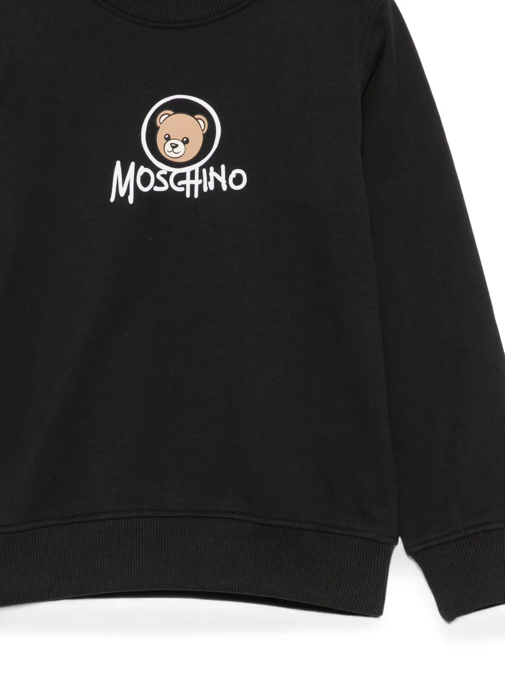 Moschino Kids Sweater met logoprint Zwart