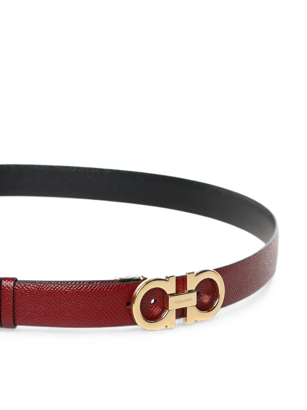 Ferragamo Riem met Gancini-gesp Rood