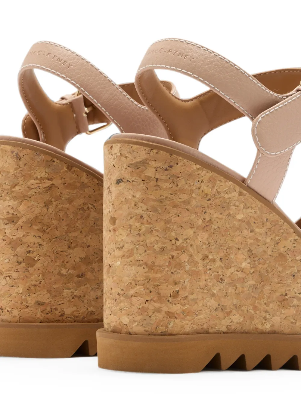 Stella McCartney Sneak-Elyse platform sandals Beige
