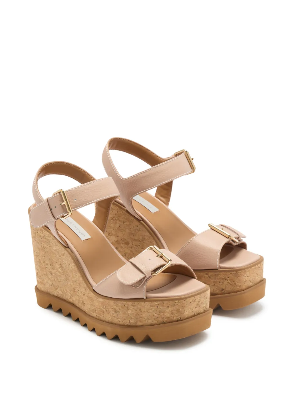 Stella McCartney Sneak-Elyse platform sandals Beige