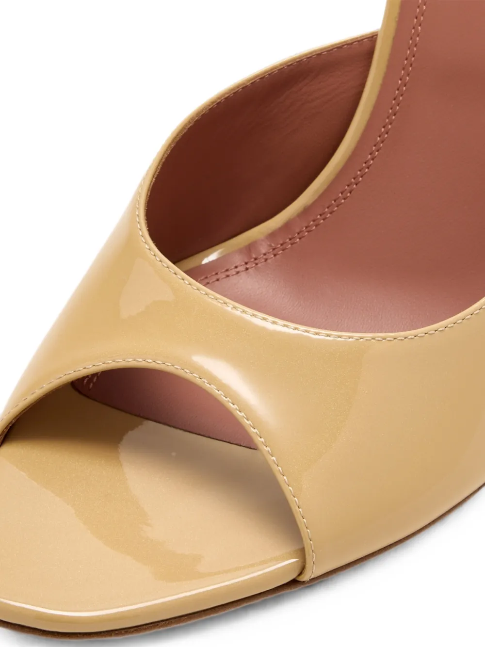 Amina Muaddi Alexa 95 slippers Beige