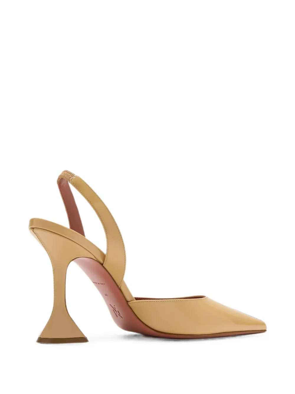 Amina Muaddi Holli 95 slingback pumps Beige