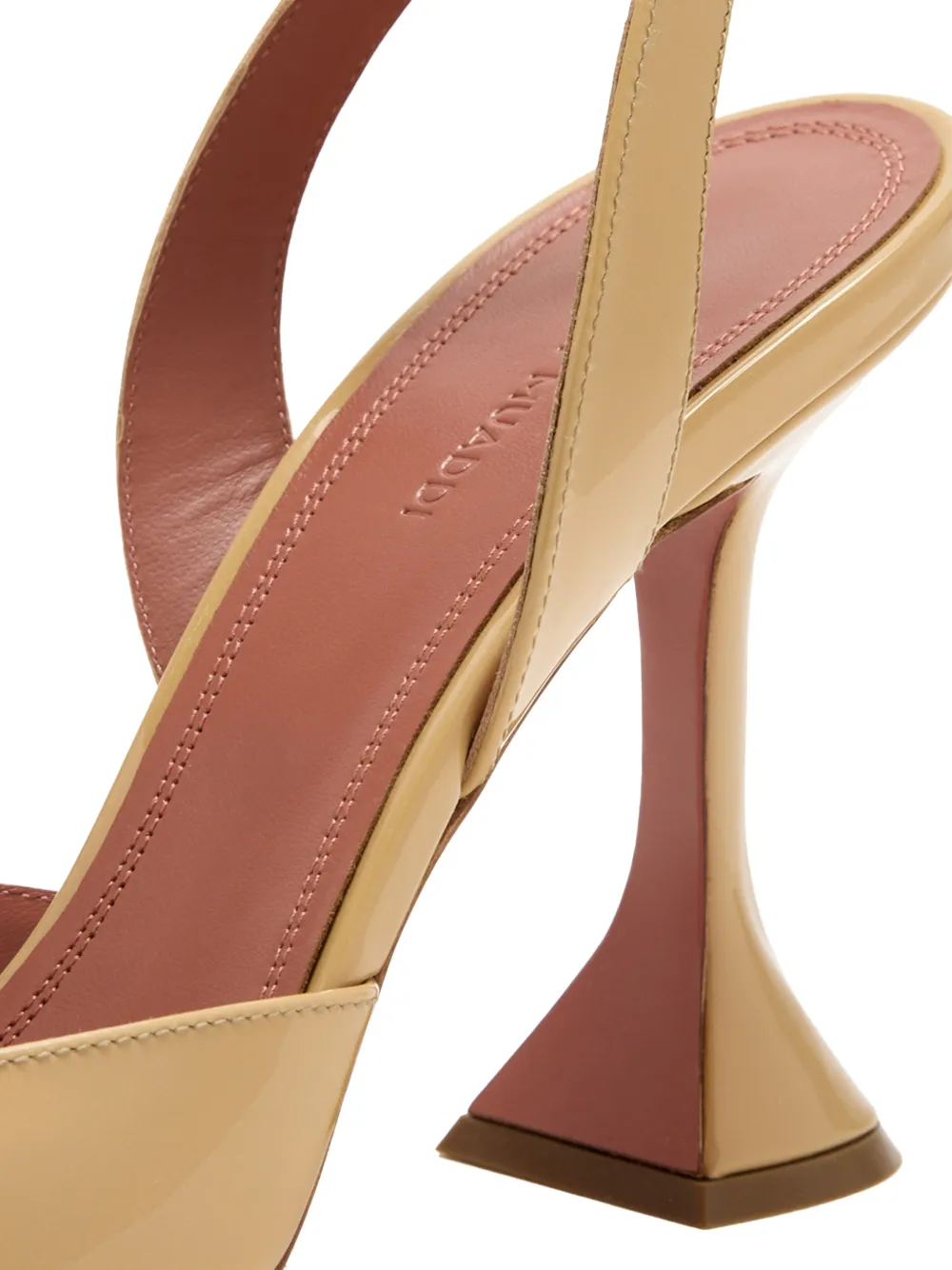 Amina Muaddi Holli 95 slingback pumps Beige