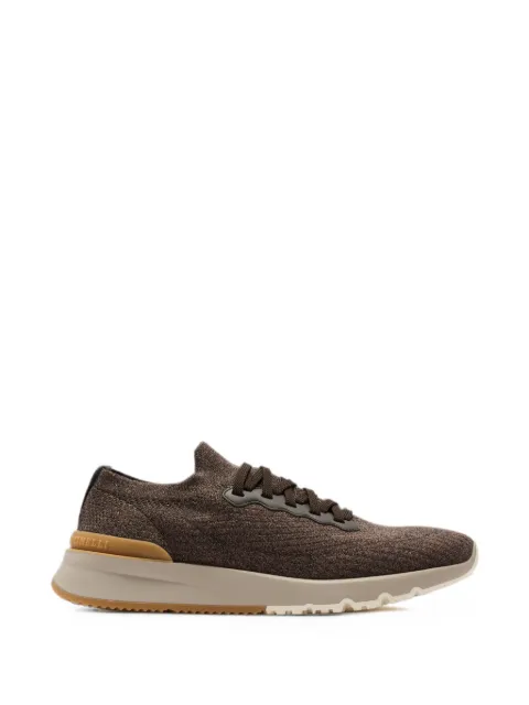 Brunello Cucinelli lace-up knit sneakers