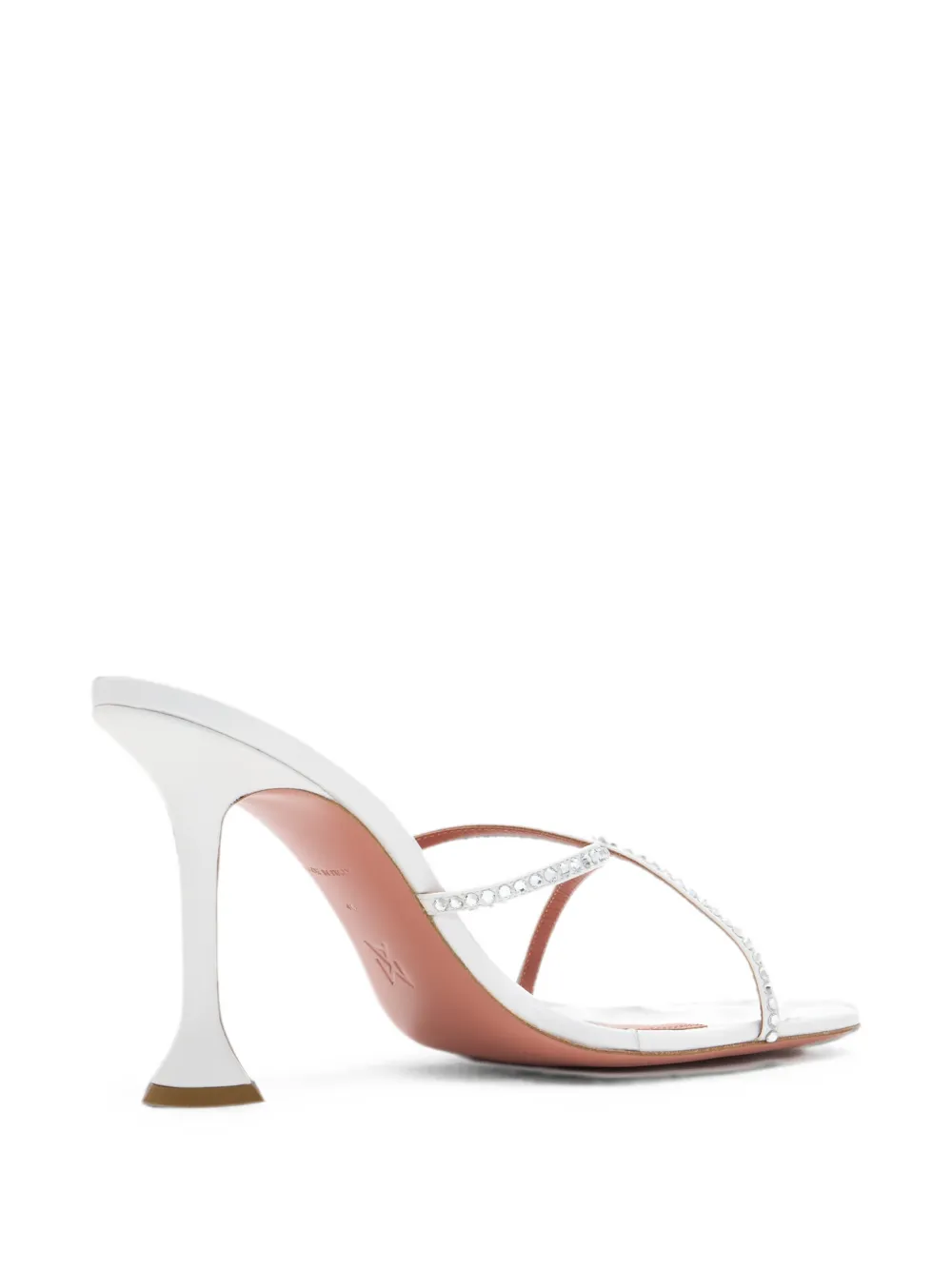 Amina Muaddi Sally 95 sandals Wit