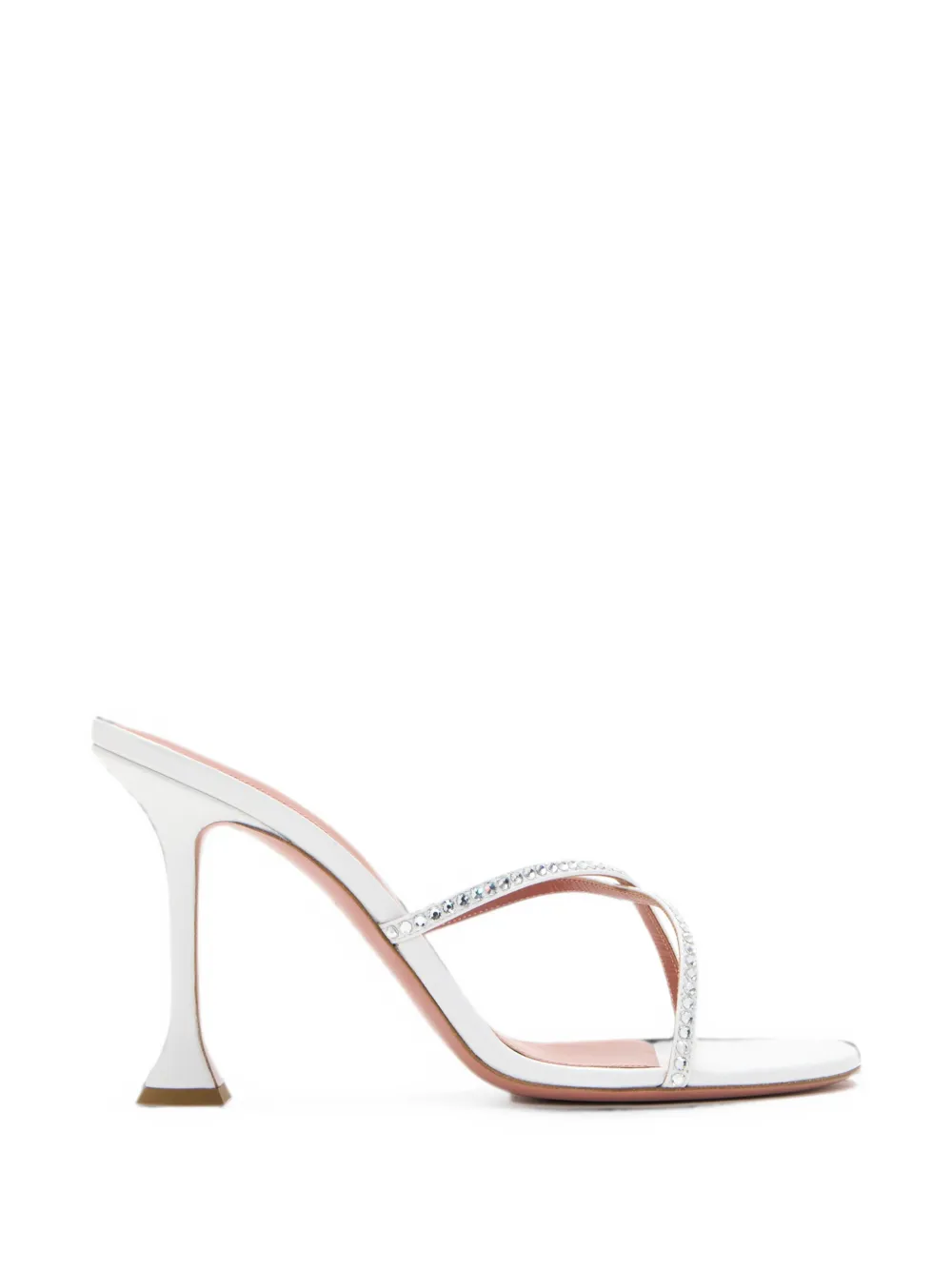 Amina Muaddi Sally 95 sandals Wit