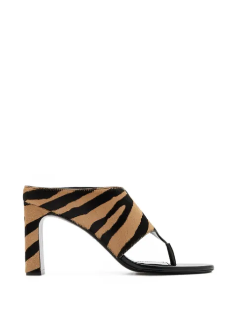 Stuart Weitzman tiger-print thong sandals