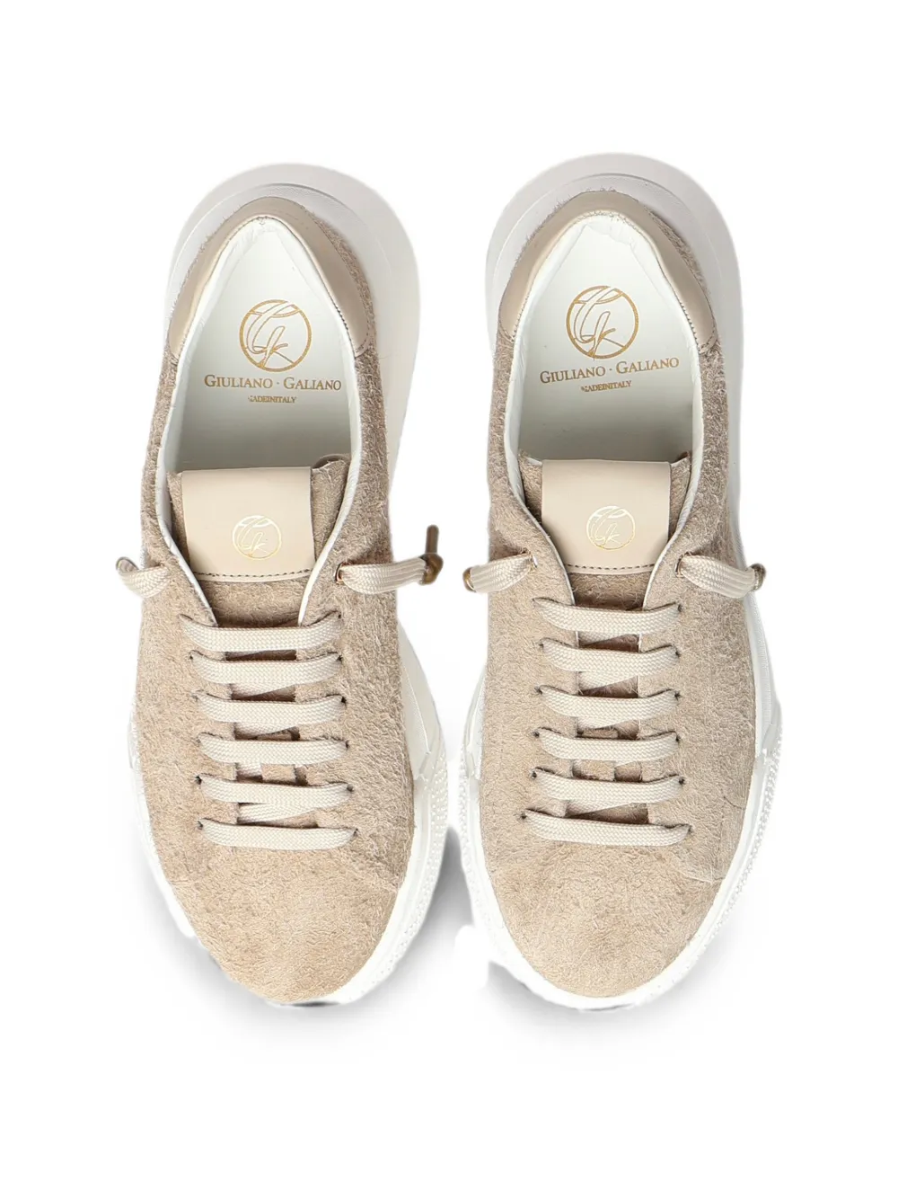 Giuliano Galiano Nemesis suede sneakers Beige