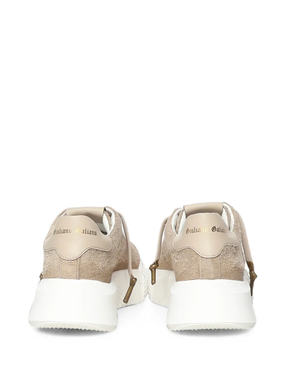 Giuliano Galiano Nemesis suede sneakers Beige