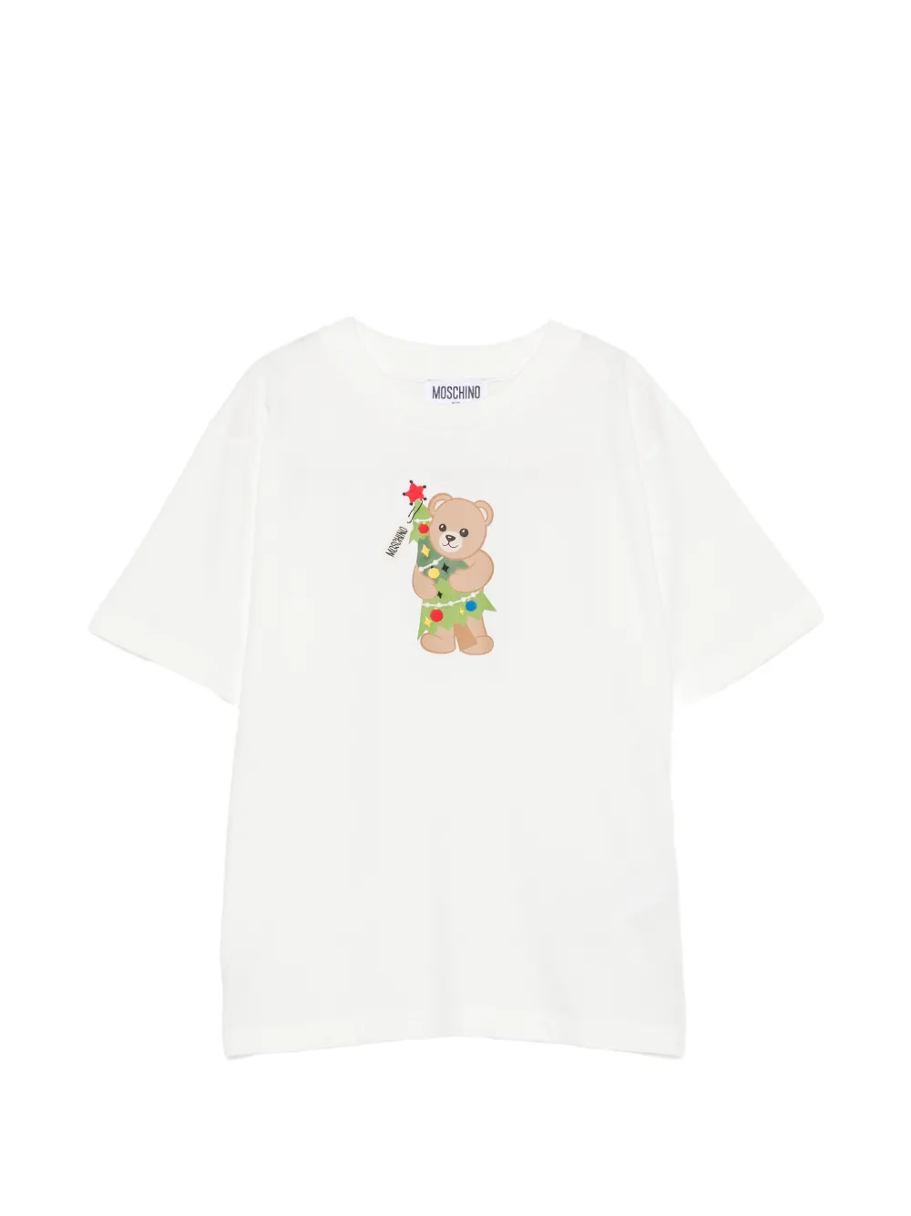 Moschino Kids Teddy Bear-print T-shirt - Bianco