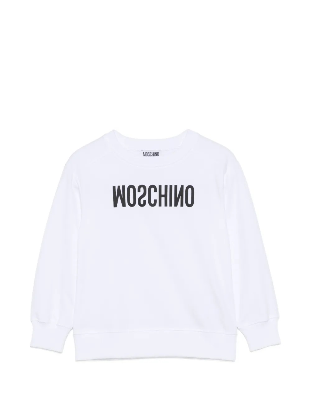 Moschino Kids logo-print sweatshirt - Bianco
