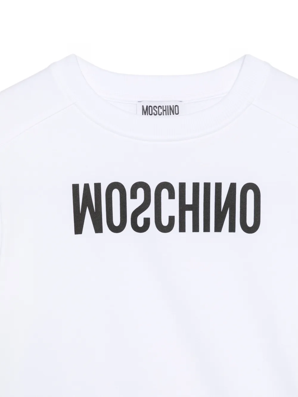 Moschino Kids Sweater met logoprint Wit