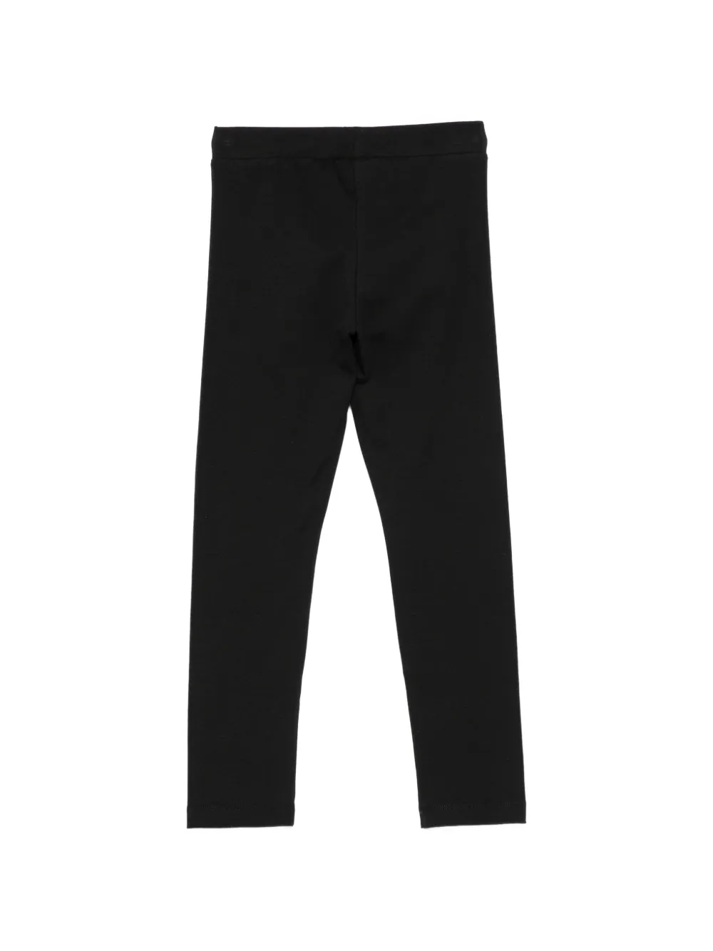 Moschino Kids Legging met geborduurd logo en hartpatroon Zwart