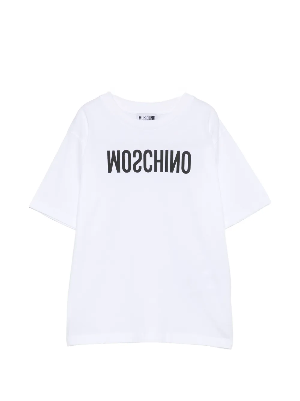 Moschino Kids logo-print T-shirt - Bianco