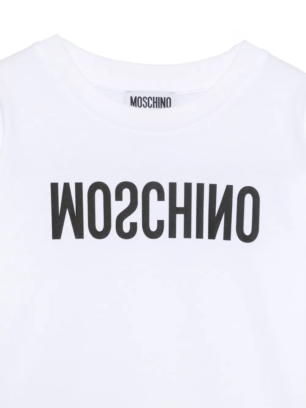 Moschino Kids T-shirt met logoprint Wit