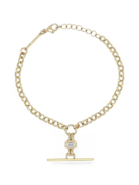 Zoë Chicco toggle-detail diamond bracelet