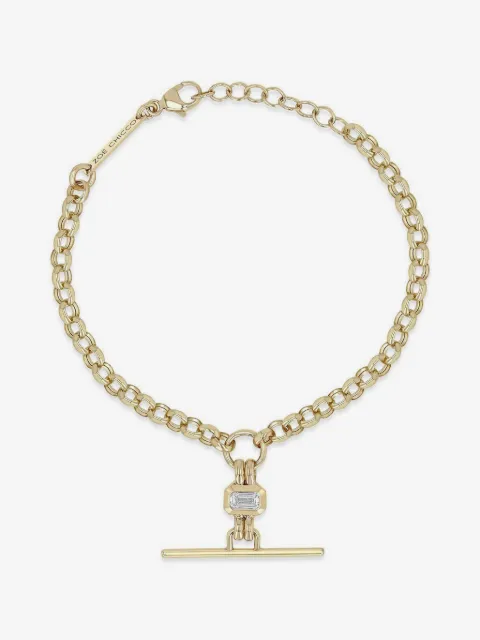 Zoë Chicco toggle-detail diamond bracelet