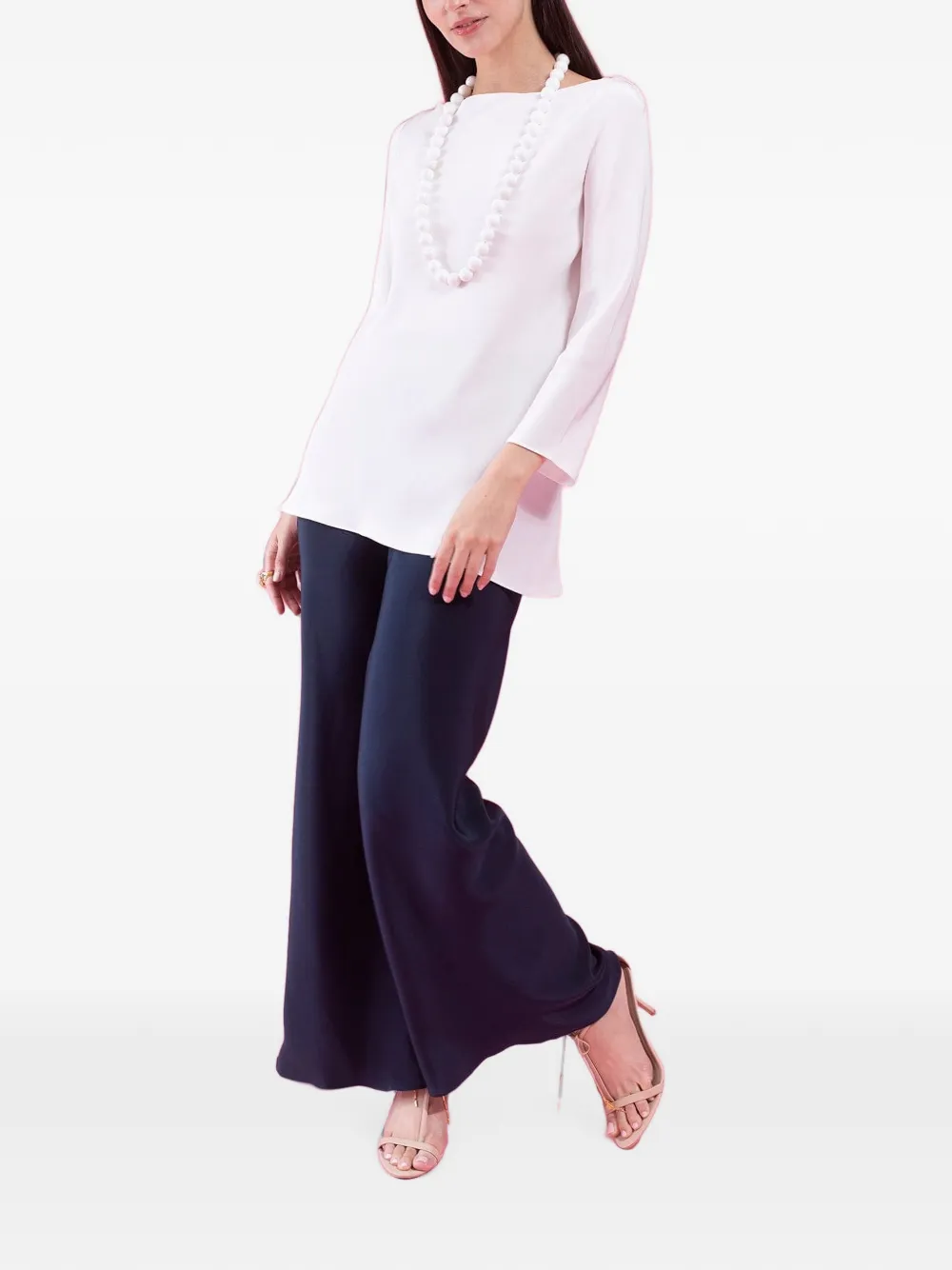 Peter Cohen Blouse met boothals Wit