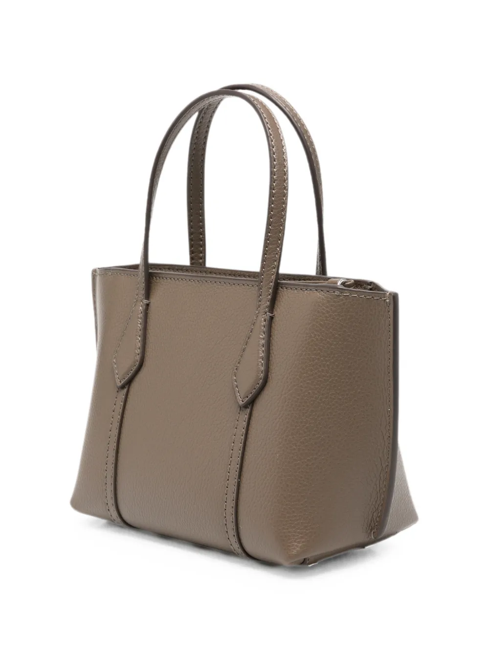 Tory Burch Perry mini-shopper van bewerkt leer Bruin