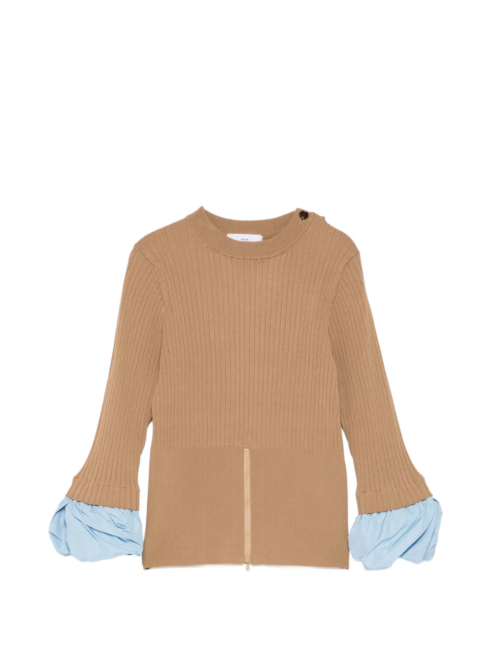 Toga Pulla layered-sleeve sweater - Brown