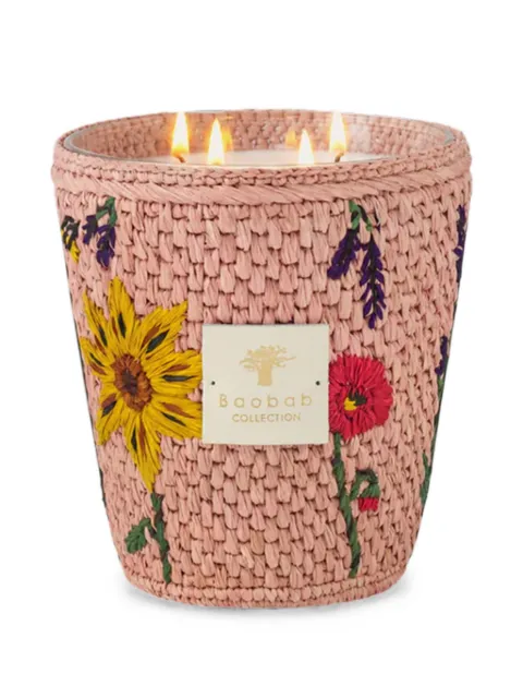 Baobab Collection Vony Kopelika floral-embroidered scented candle (16cm)