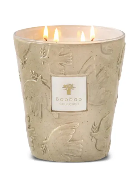 Baobab Collection Paloma embossed-dove candle (16cm)