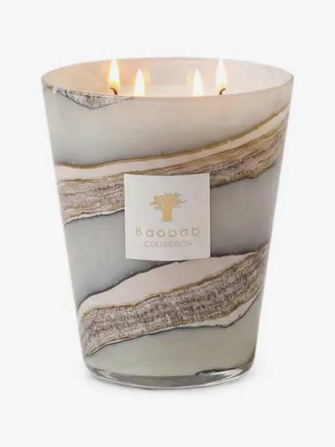 Baobab Collection Sand Sonora marble-effect four-wick candle (16cm)