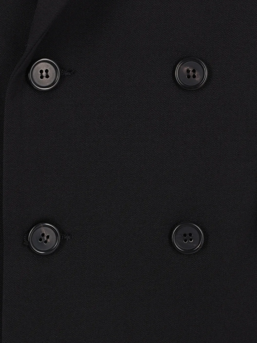 Ter Et Bantine Double-breasted Wool Blazer In Black