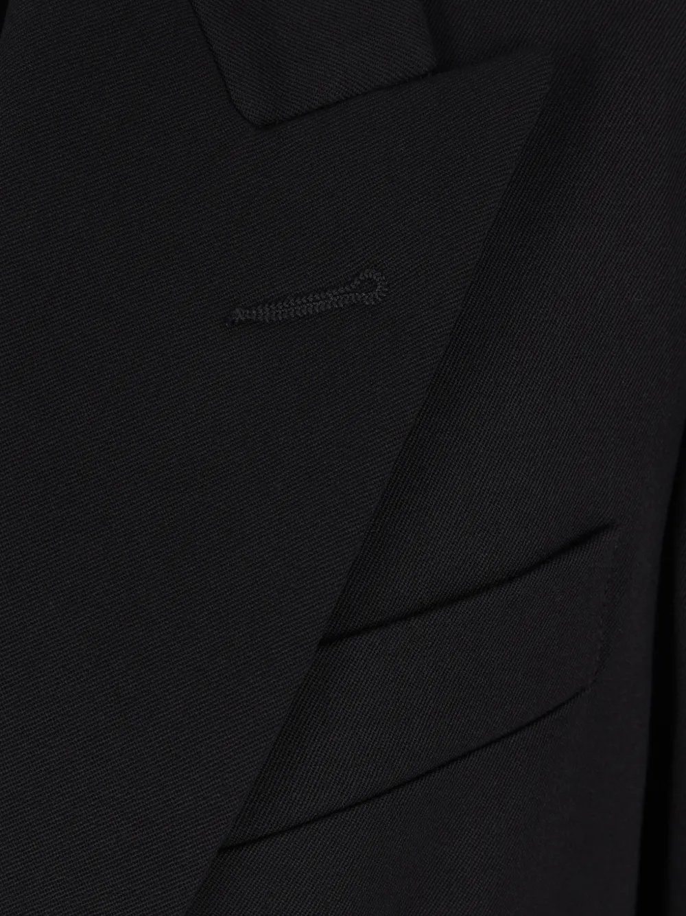 Ter Et Bantine Double-breasted Wool Blazer In Black