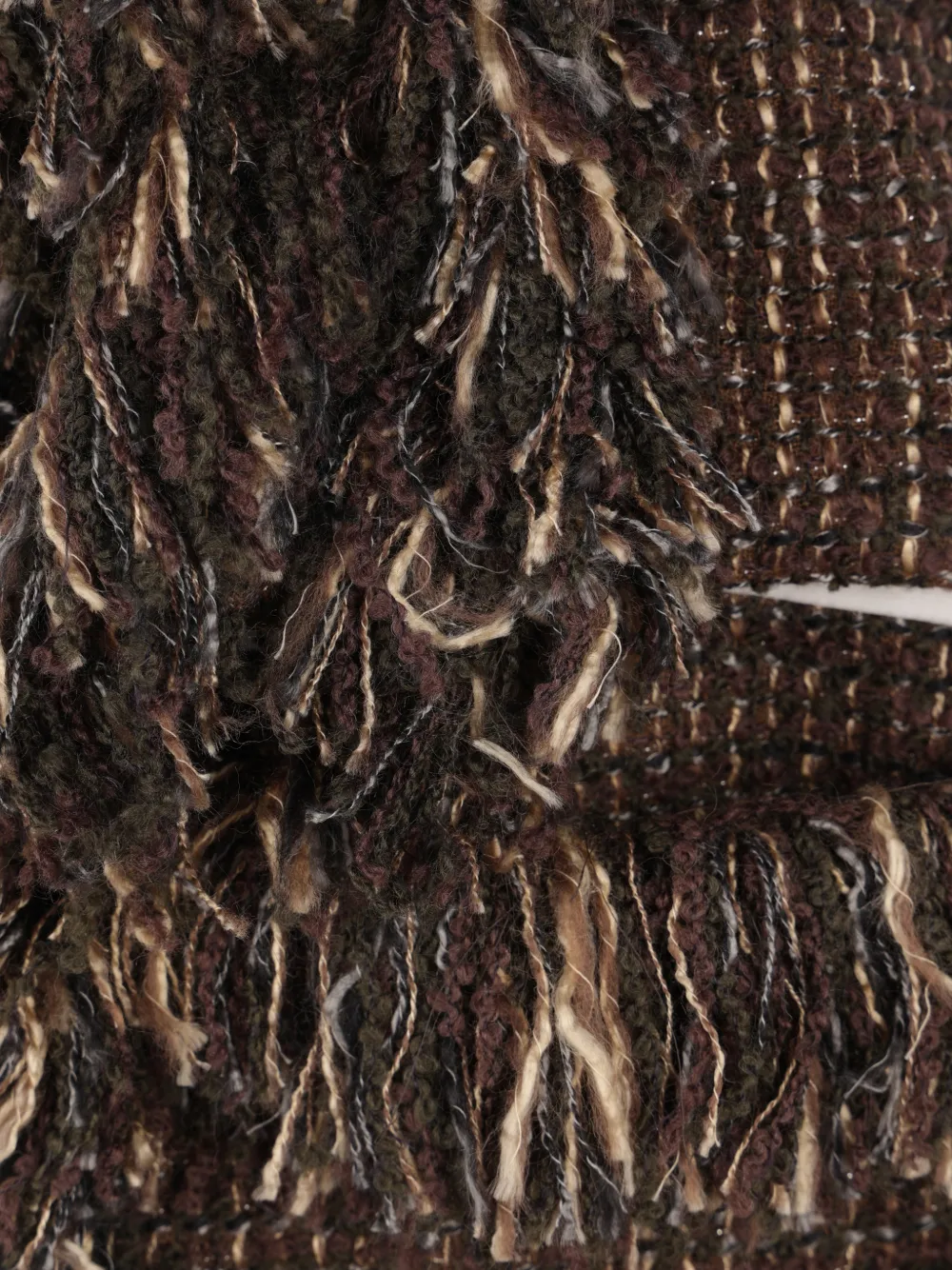 sacai bow-detail tweed jacket Bruin