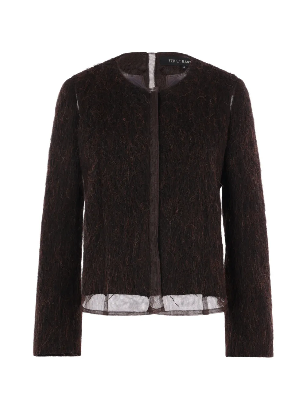 Ter Et Bantine Tulle-insert Jacket In Brown