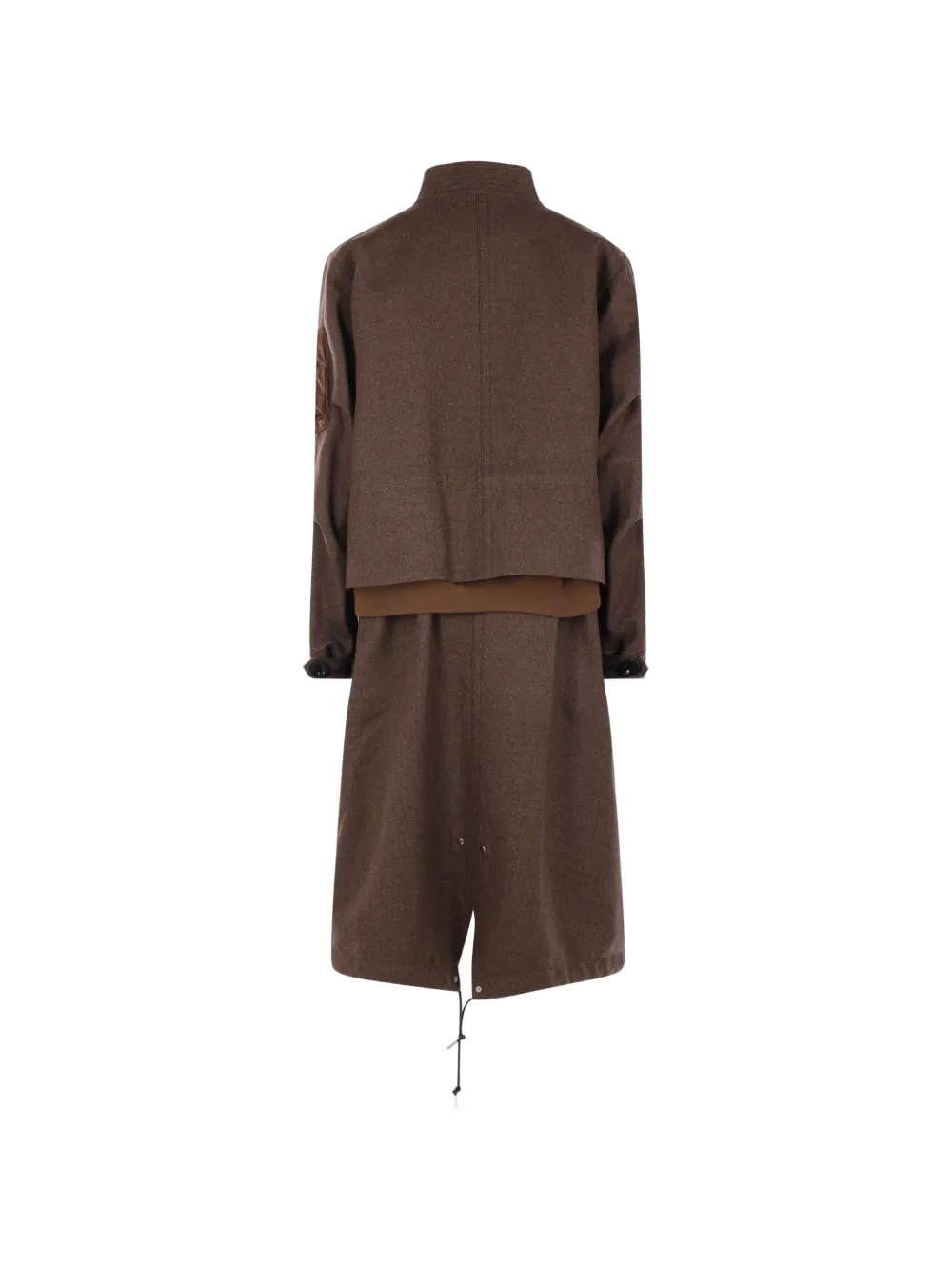 sacai layered drawstring jacket Bruin