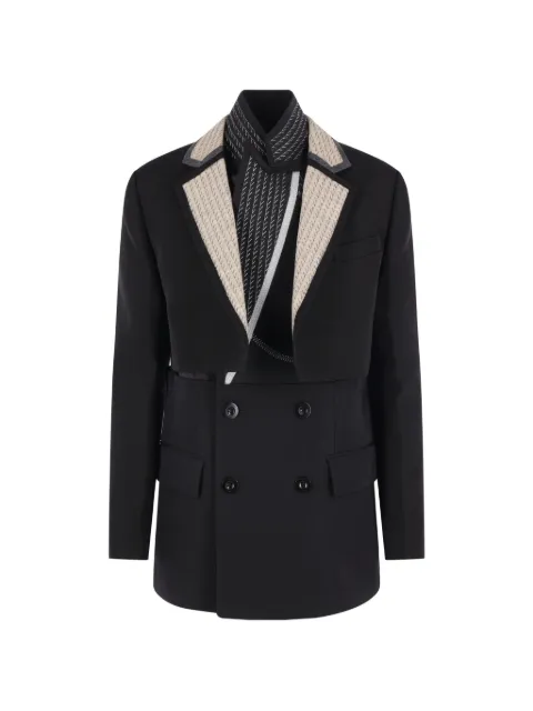 sacai double-breasted blazer