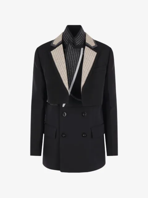sacai double-breasted blazer