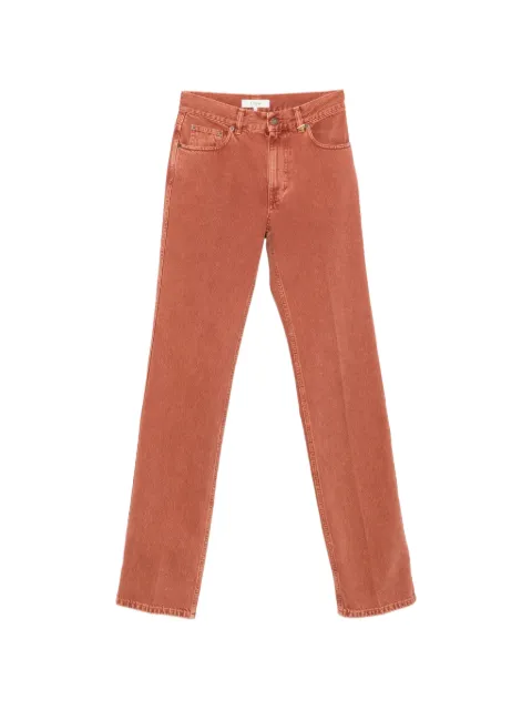 Chloé logo-plaque straight-leg jeans