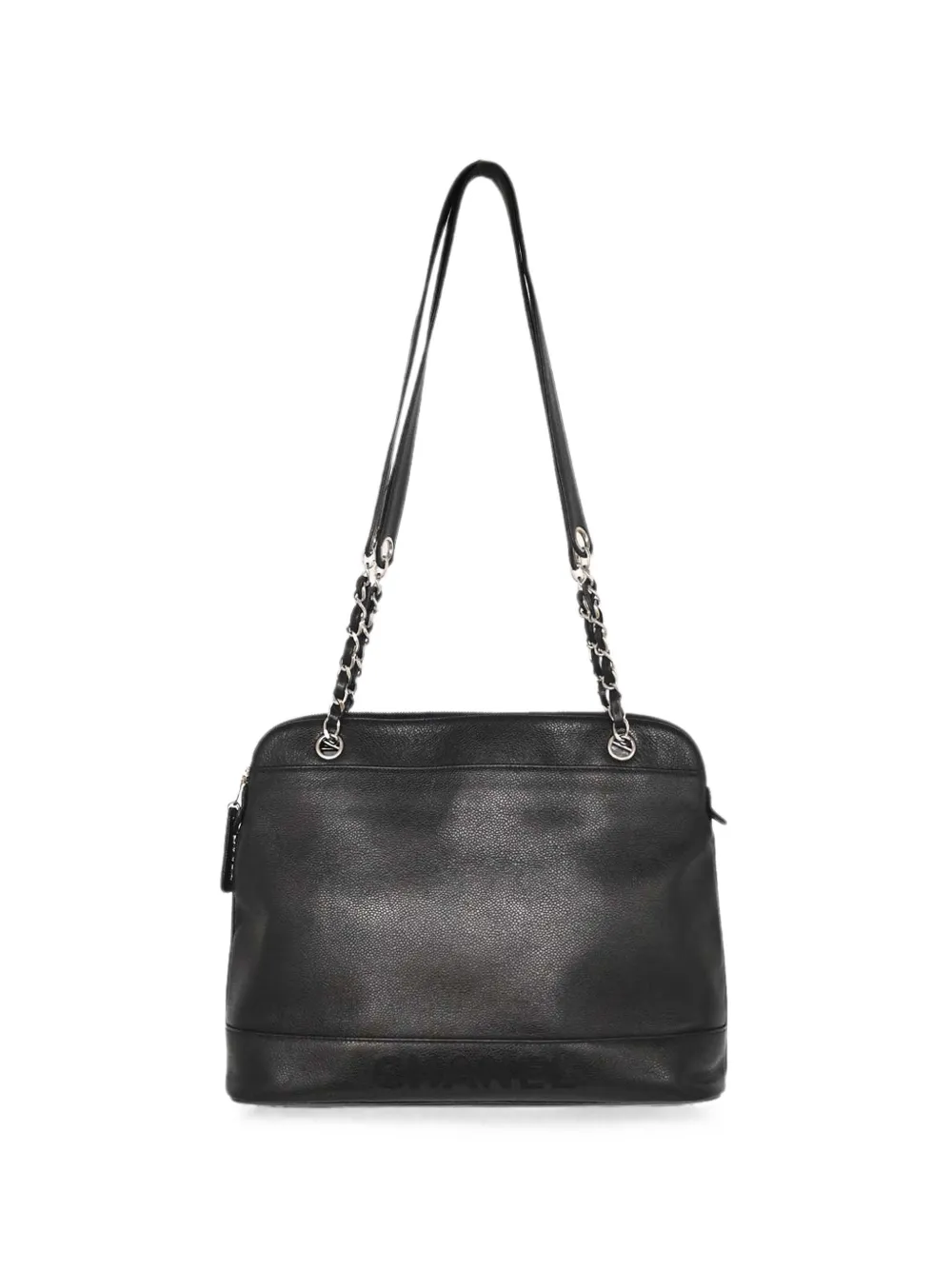 CHANEL Pre-Owned 1997 Caviar leather shoulder tote bag - Black