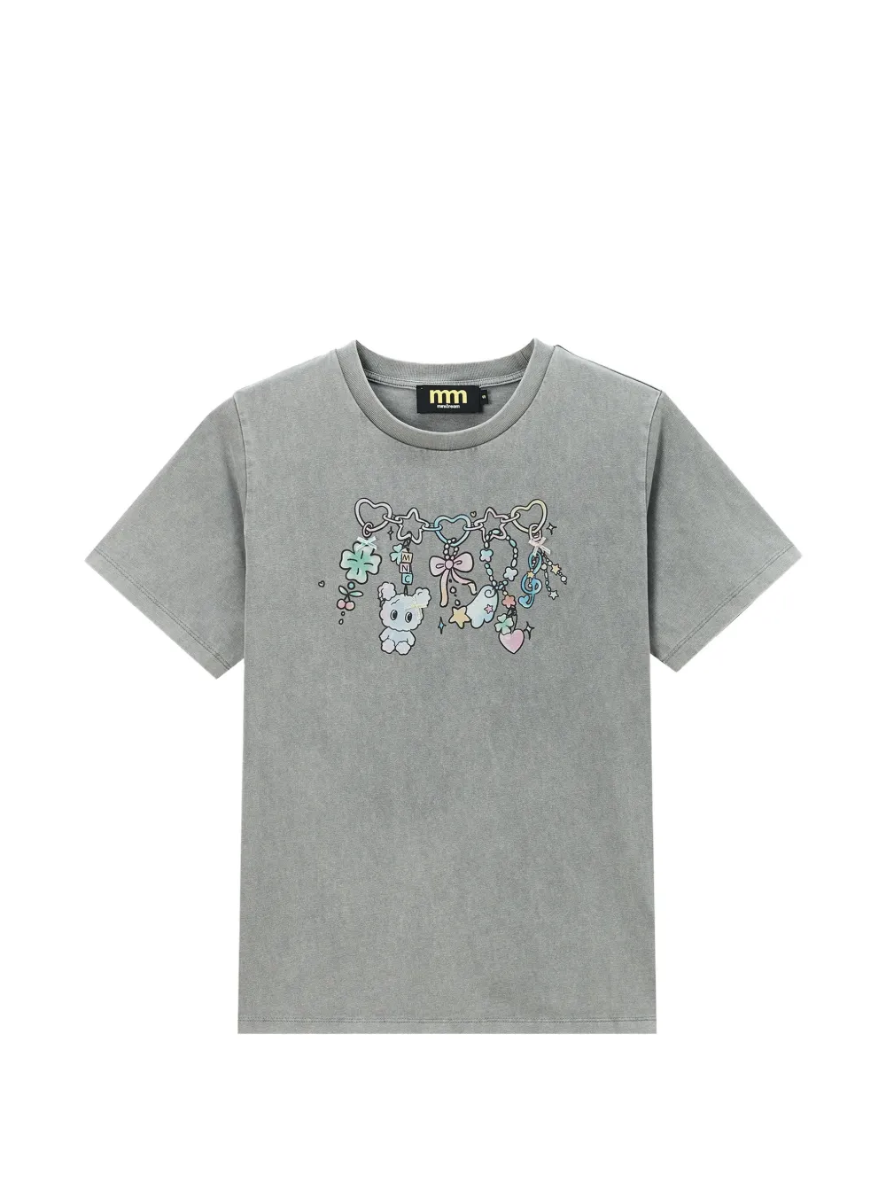 Mini Cream graphic-print T-shirt