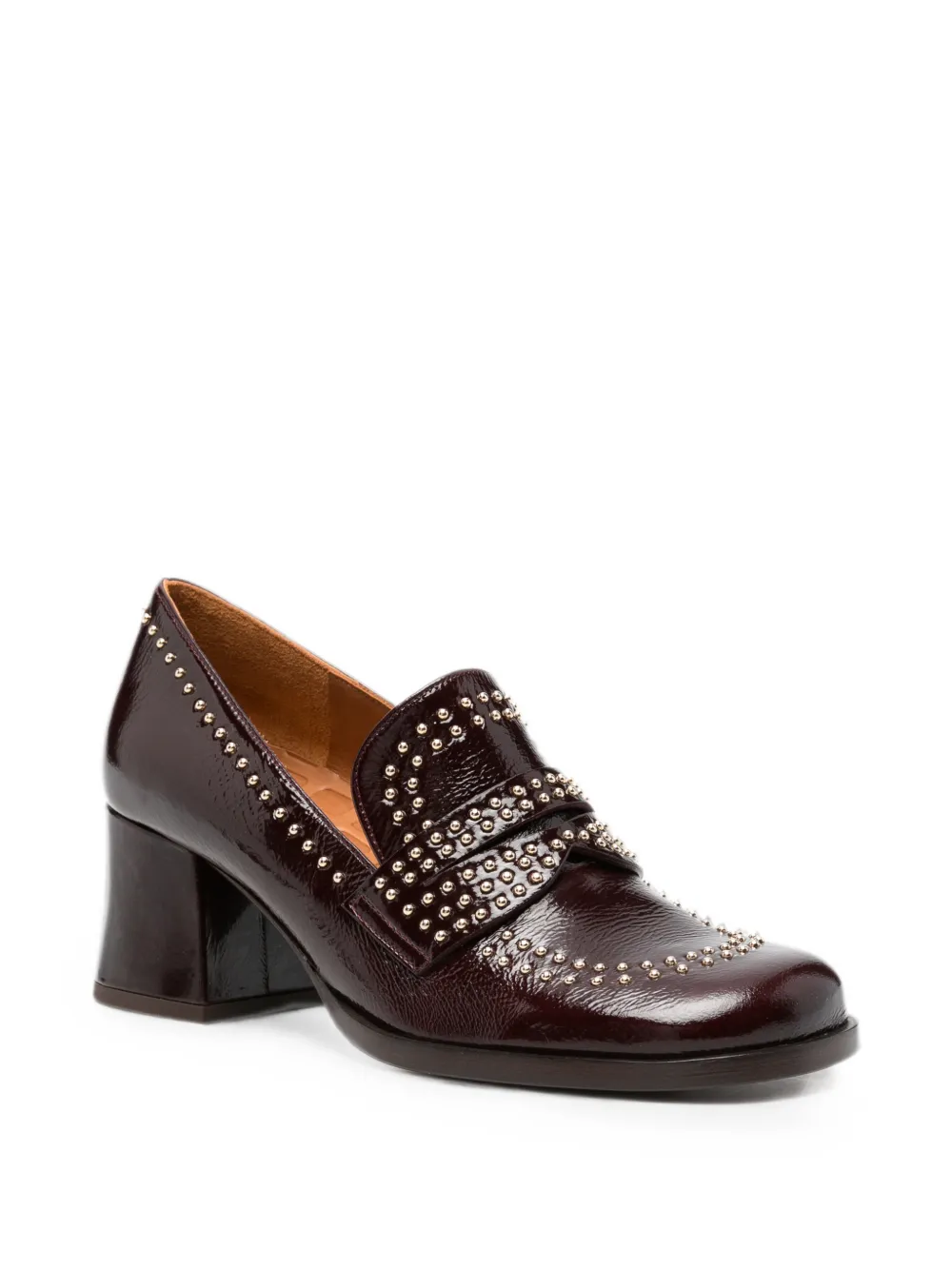 Chie Mihara Taleah studded leather loafers Paars