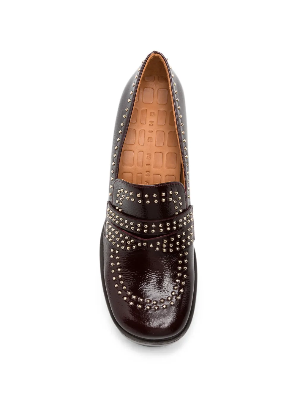 Chie Mihara Taleah studded leather loafers Paars