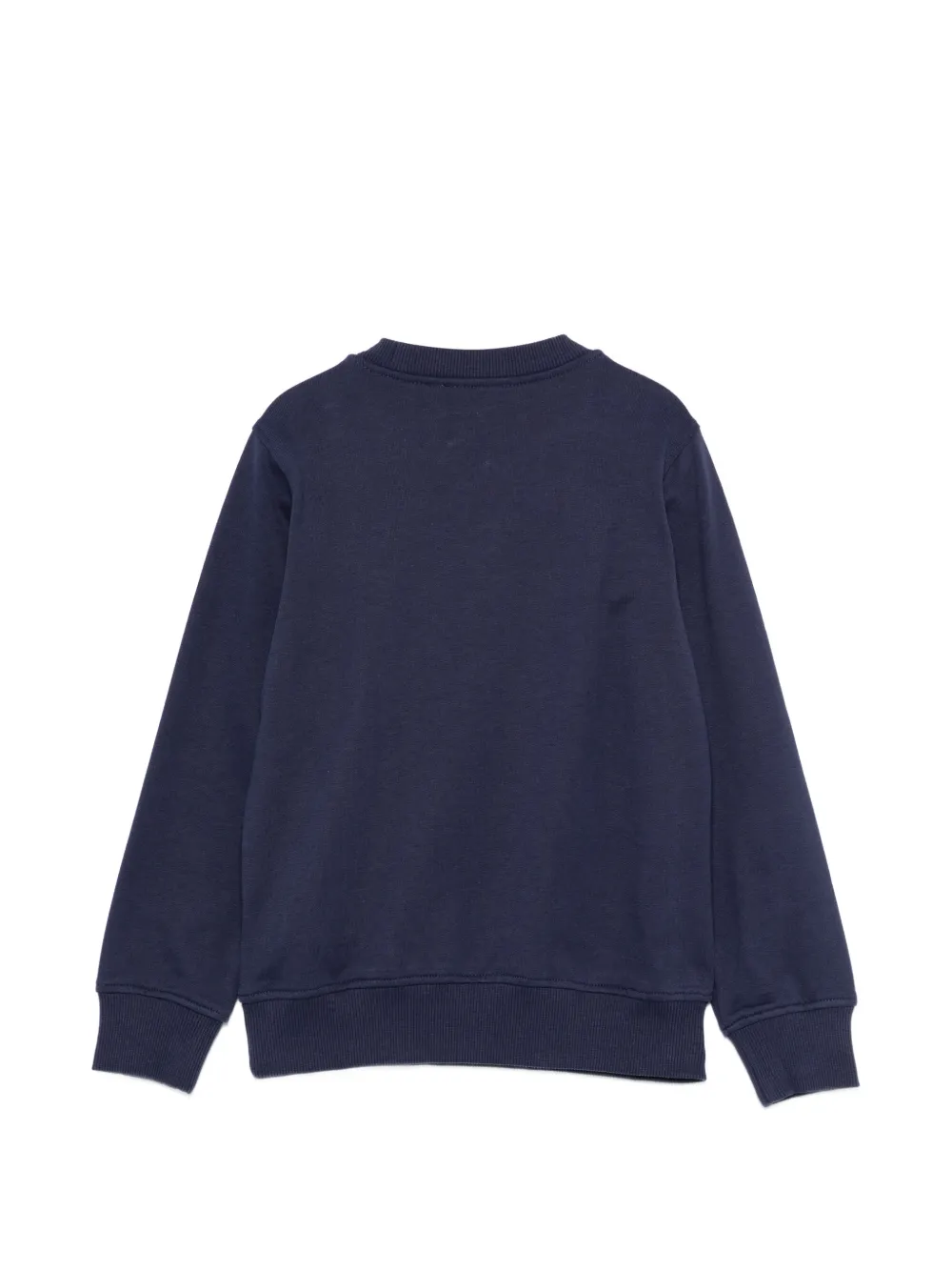 Moschino Kids Sweater met logoprint Blauw