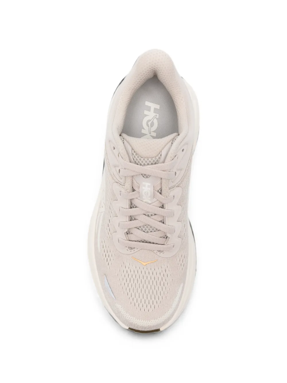 HOKA logo-patch chunky-sole sneakers Beige