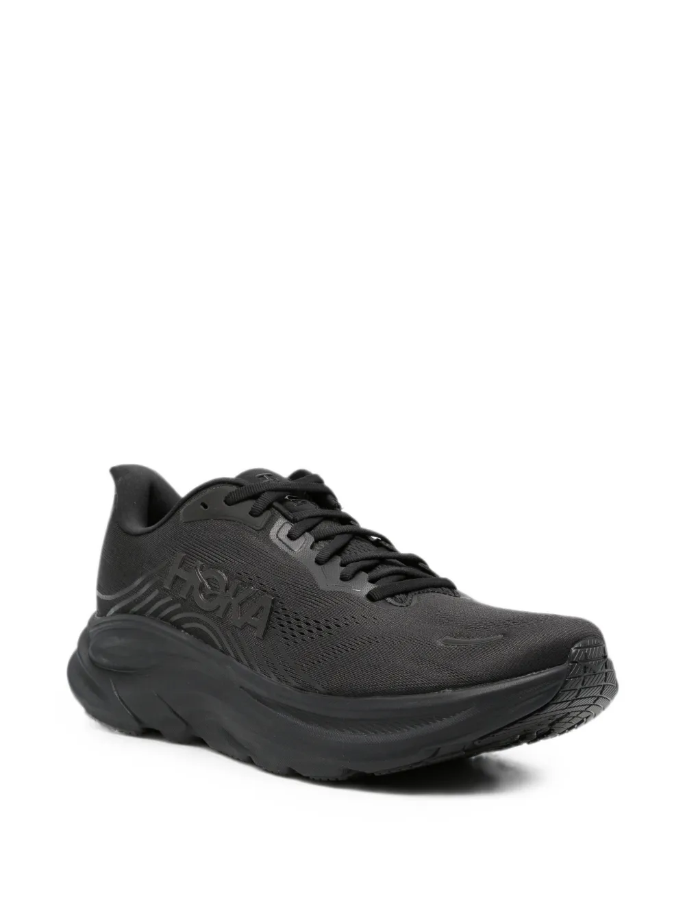 HOKA Clifton 11 lace-up fastening sneakers Zwart