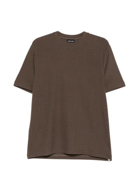 Giorgio Armani chevron-knit T-shirt