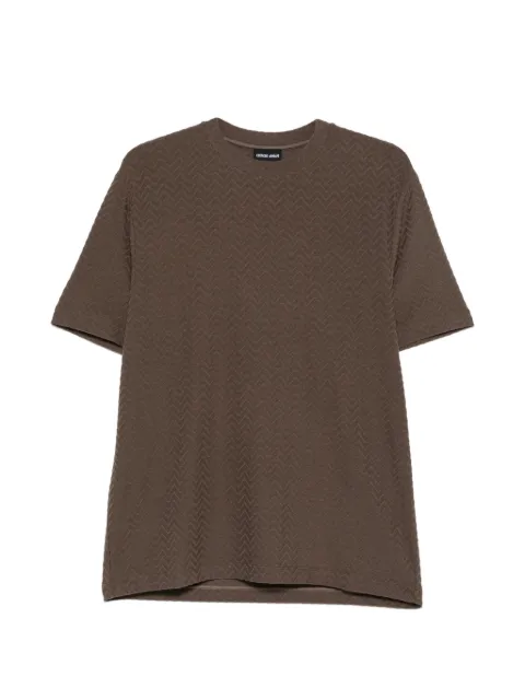 Giorgio Armani camiseta de punto chevron