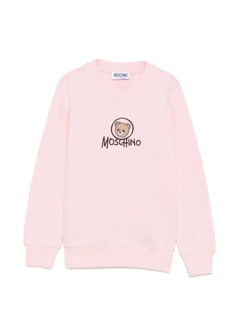 Moschino Kids sudadera con logo estampado
