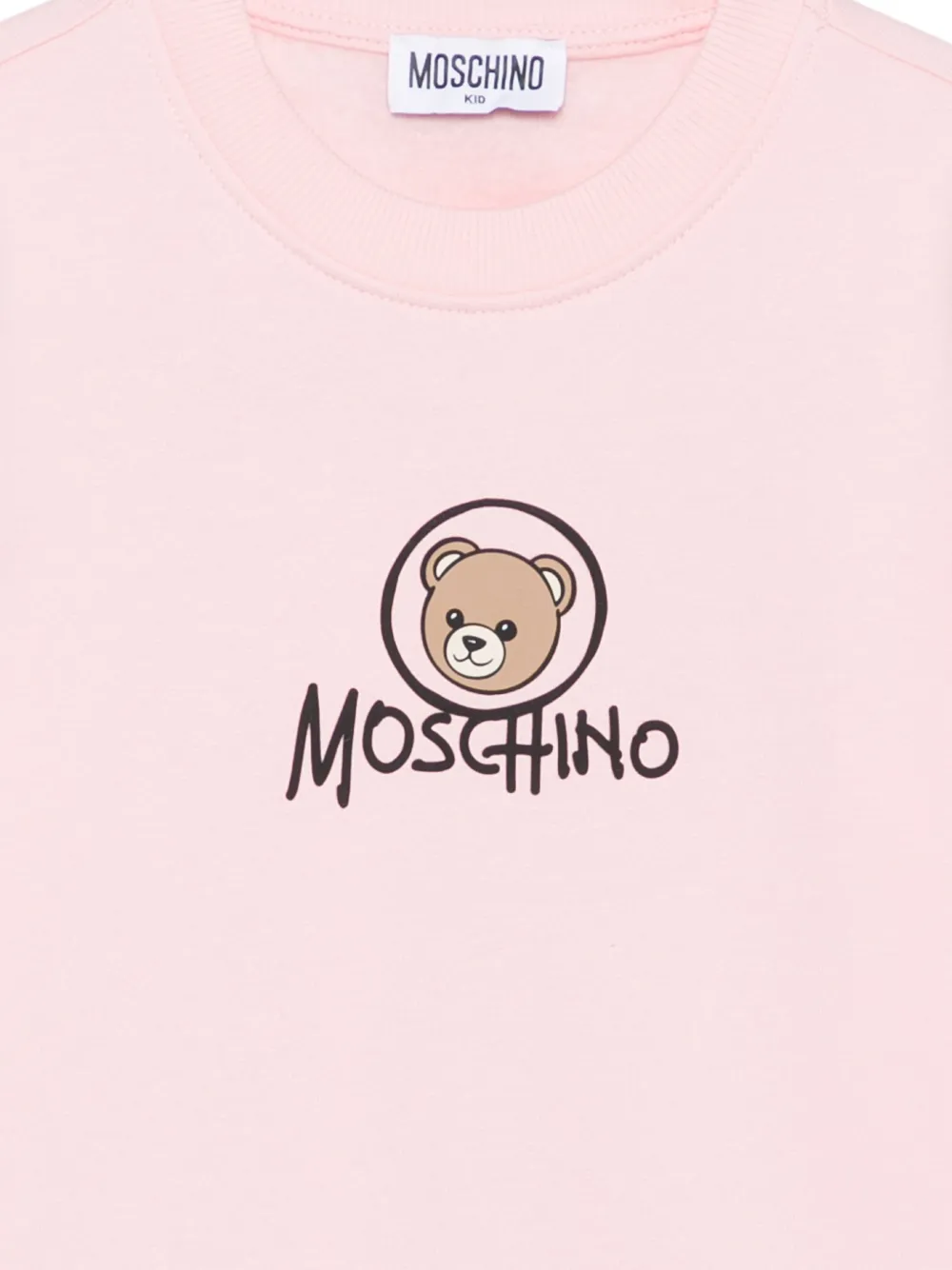 Moschino Kids Teddy Bear trui met logoprint Roze