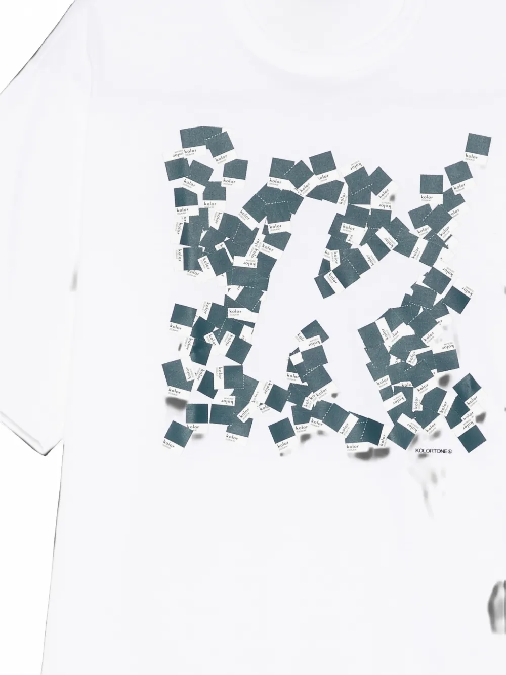 Kolor T-shirt met grafische print Wit