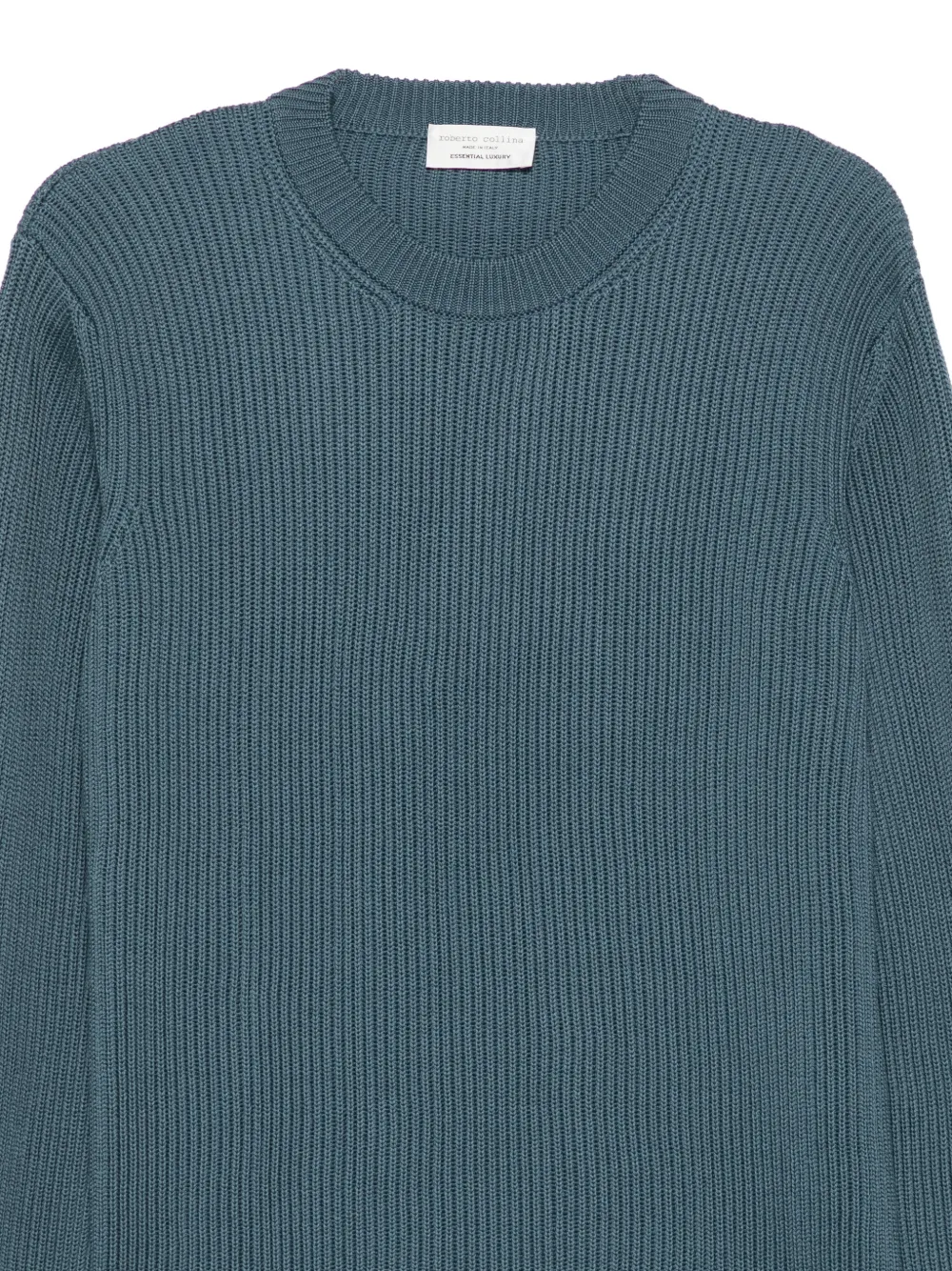 Roberto Collina Ribgebreide trui Blauw