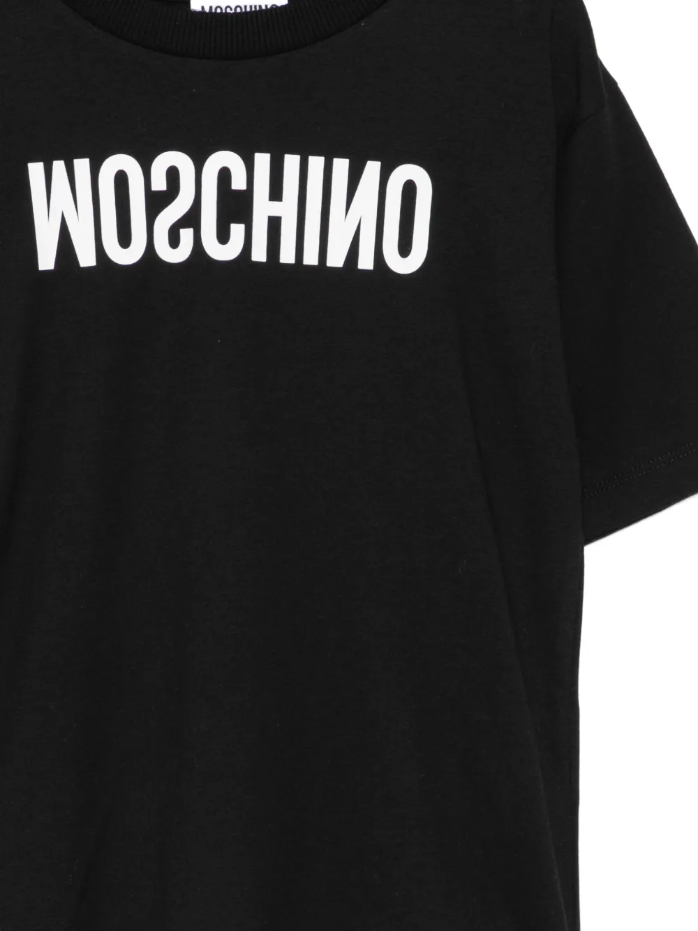 Moschino Kids T-shirt met logoprint Zwart