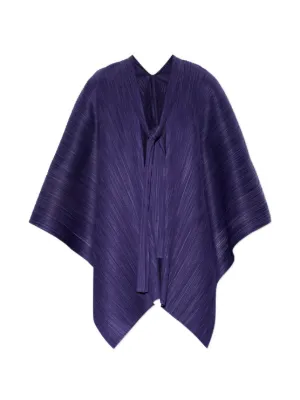 PLEATS PLEASE ダークブルー ケープコート Pleats Please Issey Miyake ウィメンズ コート通販 - FARFETCH
